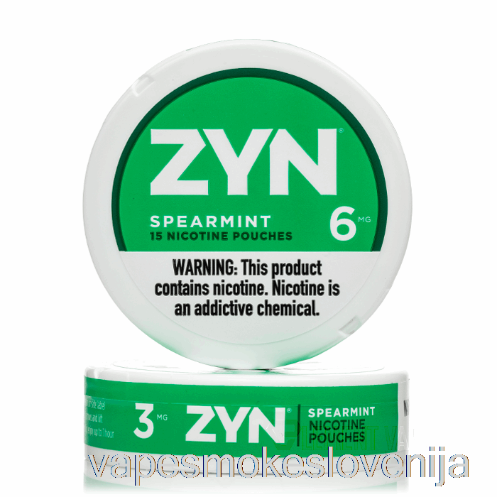 Vape Za Enkratno Uporabo Zyn Nicotine Pouches - Spearmint 6mg (5-pack)